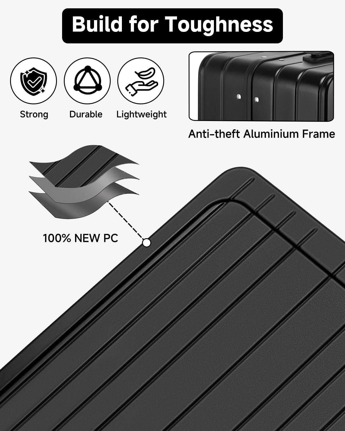 MB Aura Multifunctional Aluminium Cabin Suitcase – Elegance, Security & Innovation