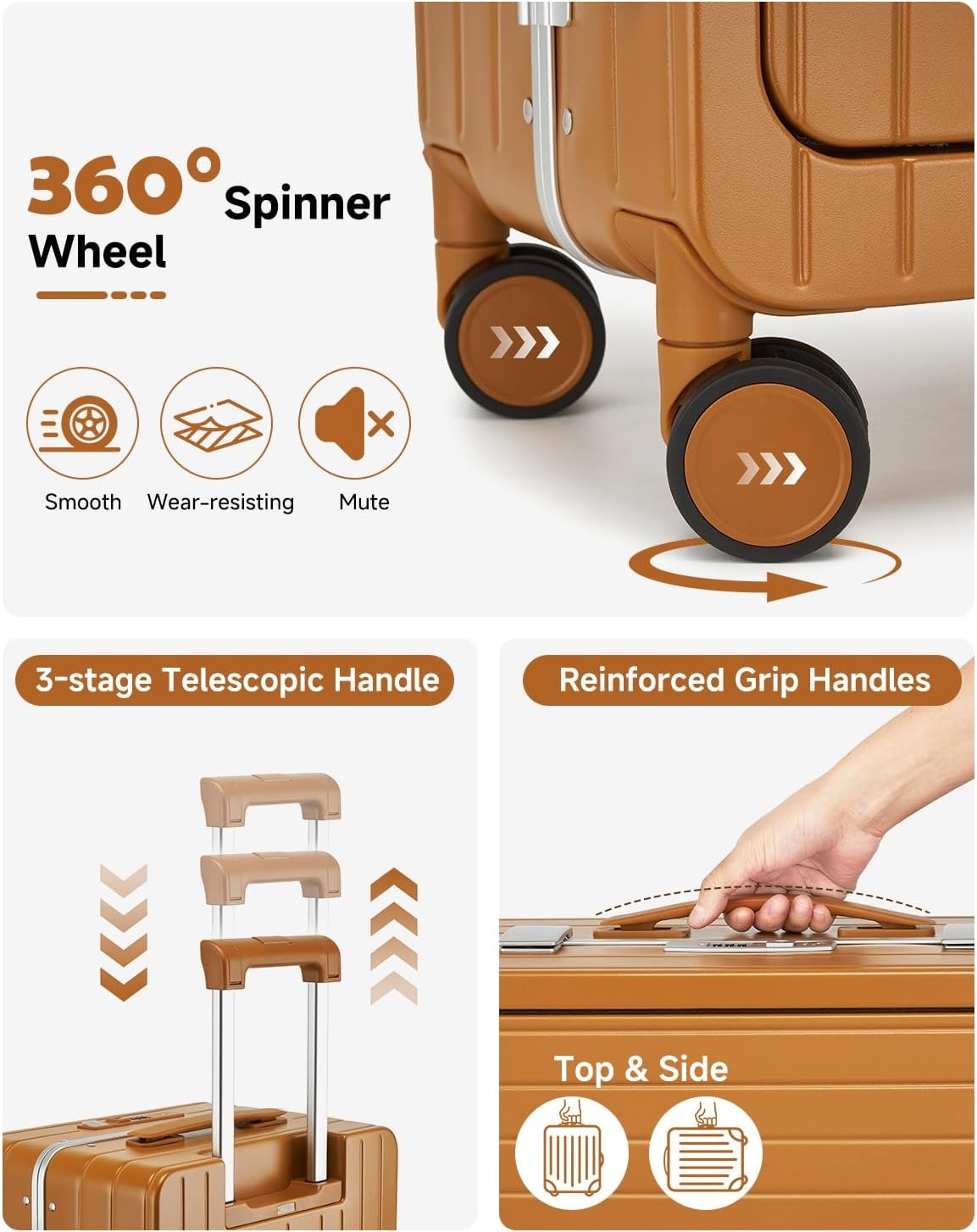 MB Aura Multifunctional Aluminium Cabin Suitcase – Elegance, Security & Innovation