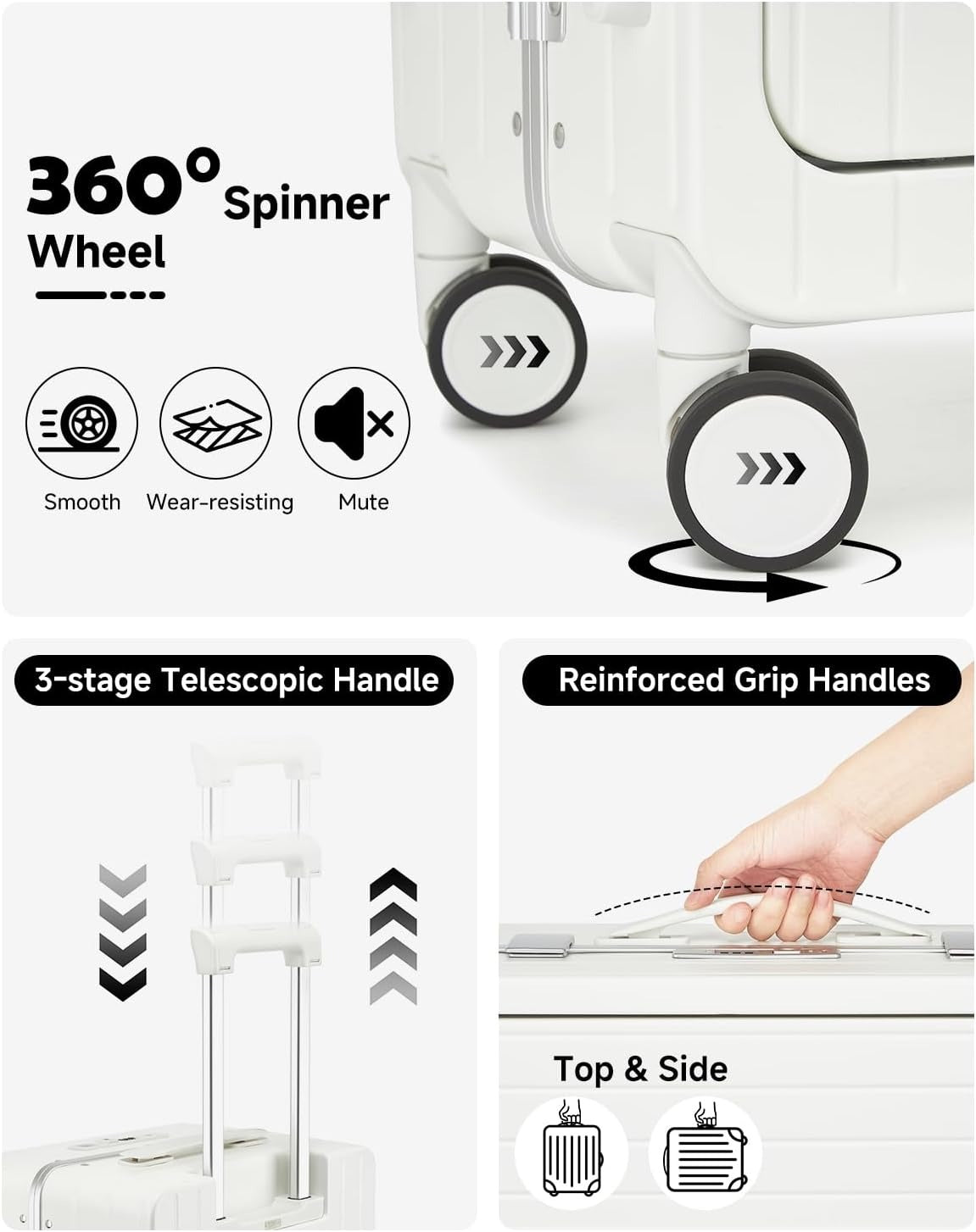 MB Aura Multifunctional Aluminium Cabin Suitcase – Elegance, Security & Innovation