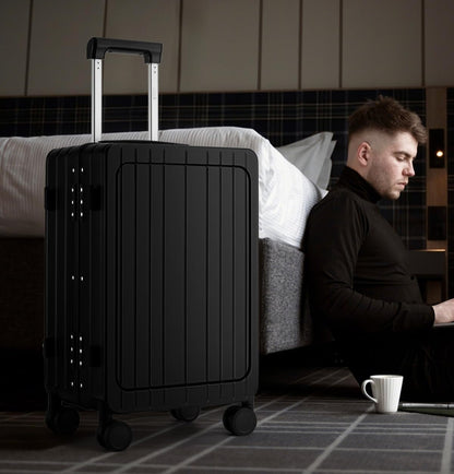 MB Aura Multifunctional Aluminium Cabin Suitcase – Elegance, Security & Innovation
