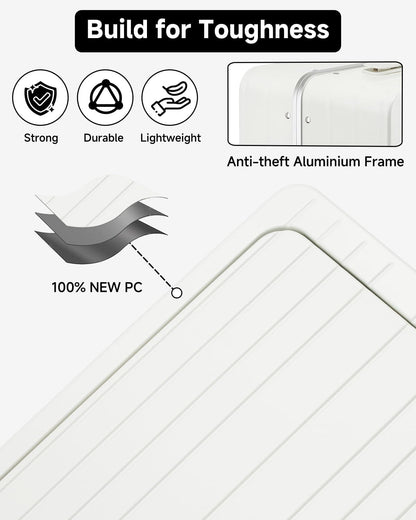 MB Aura Multifunctional Aluminium Cabin Suitcase – Elegance, Security & Innovation
